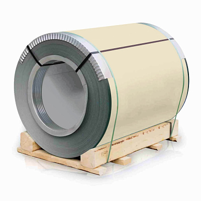 Рулон стали полиэстер RAL1015 Слоновая Кость 0.45х1250мм закрытый