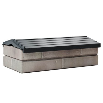 Парапет Бона ХайТек Серый посадка на 1 кирпич 200,225,255мм фото 1