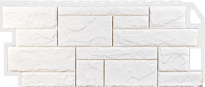 Фасадная панель FINEBER Камень Природный Жемчужный 1085*447 фото Центр Металлокровли