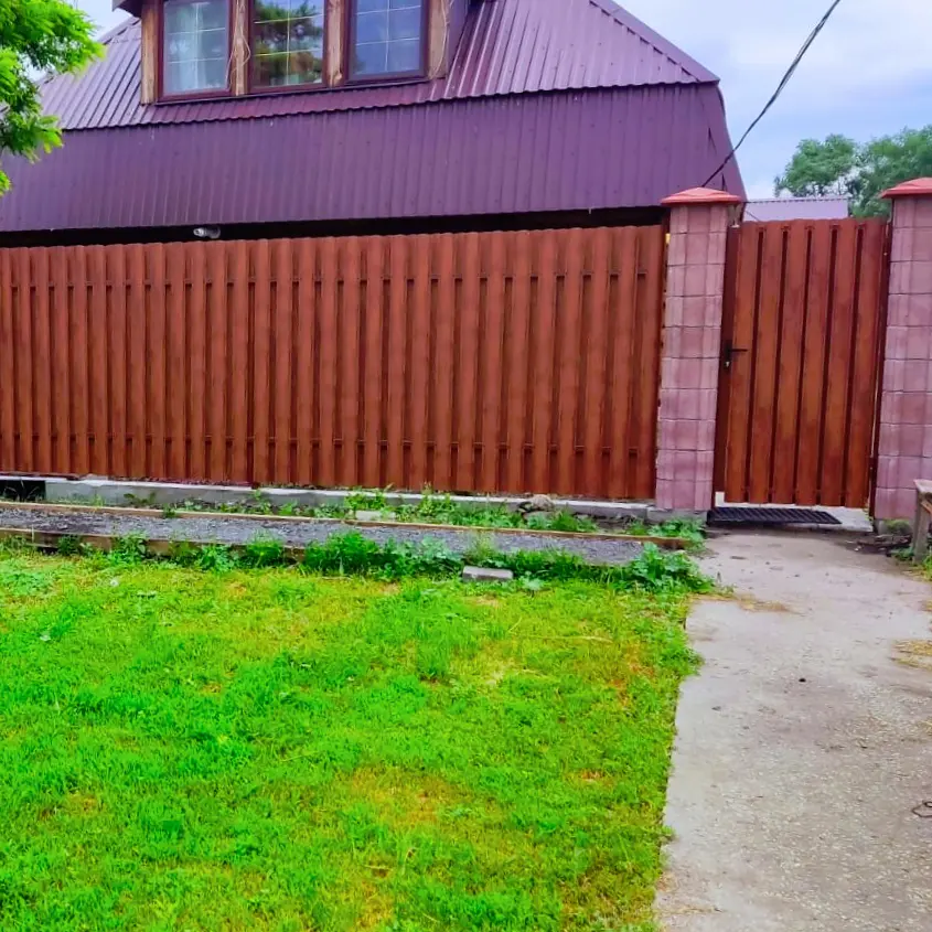 Фото 2 забор штакетник Фигурный Античное Дерево 3D двусторонний