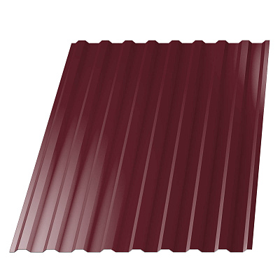 Профнастил НС-20 (МП 20) RAL3005 Красное Вино 1150(1100)мм 0,45мм