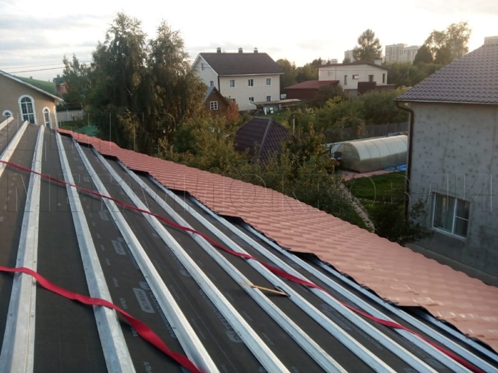 Металлочерепица Геркулес 8004 терракотовый Стальной Бархат от Центра Металлокровли в Семее