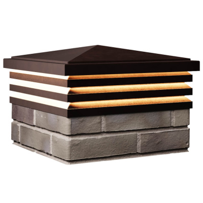 Колпак Бона на 1.5 кирпича Коричневый с подсветкой 3